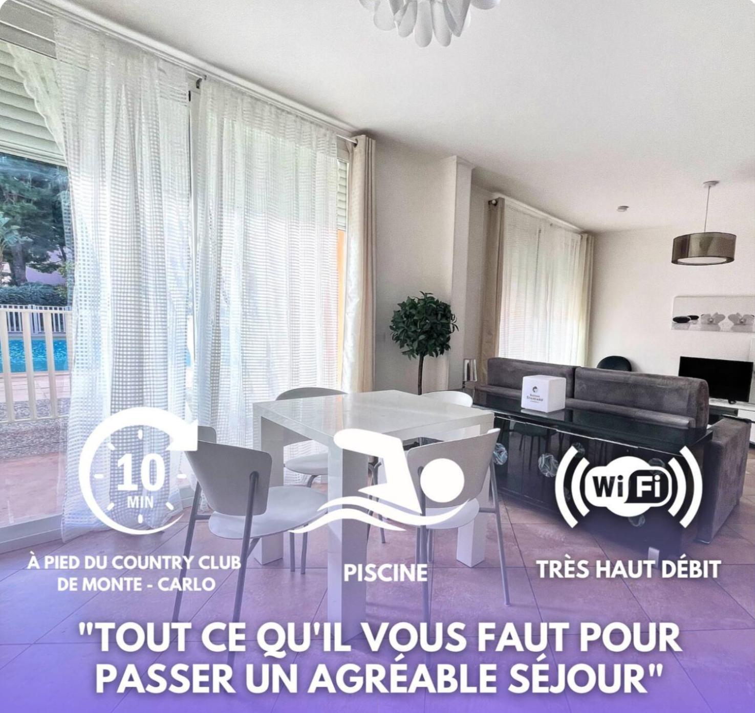 Direct Monaco 2 Pieces Devant Piscine Beausoleil Eksteriør billede